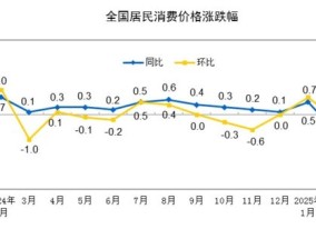 国家统计局：2025年2月份居民消费价格同比下降0.7%