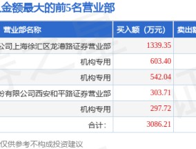 3月4日大连友谊（000679）龙虎榜数据：机构净买入1052.12万元